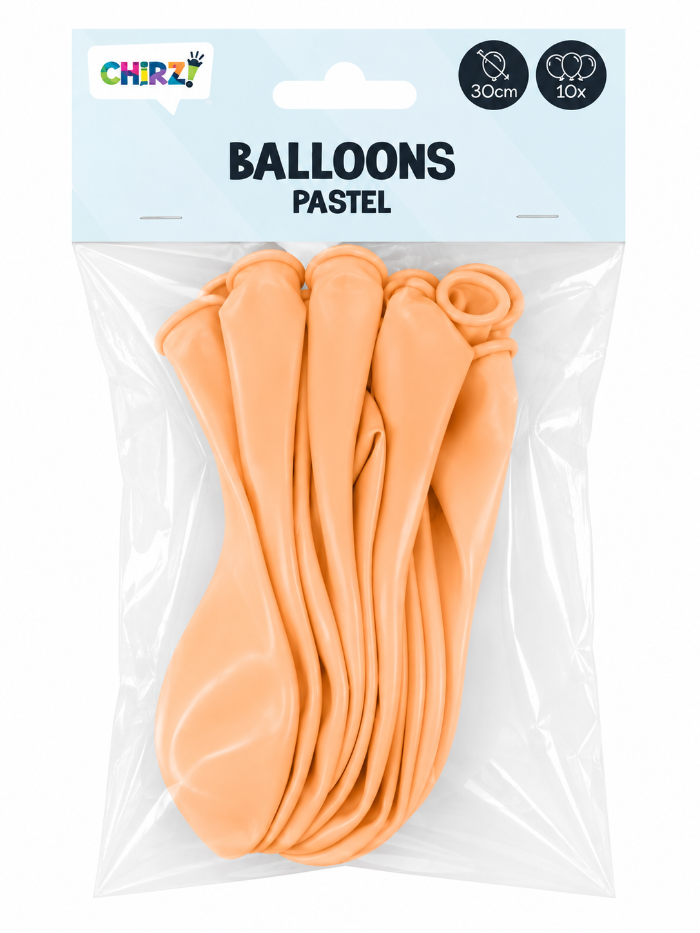 Ballonnen Pastel - Macaron Zalm - 30cm - 10 stuks