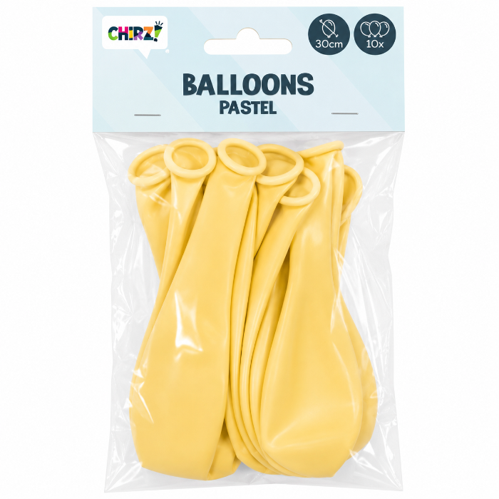 Ballonnen Pastel - Macaron Geel - 30cm - 10 stuks