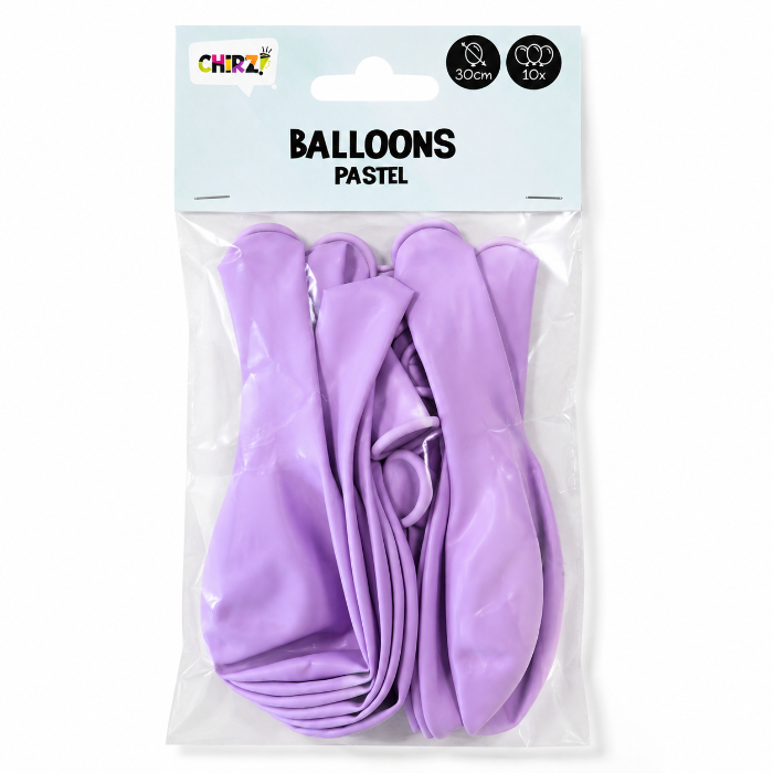 Ballonnen Pastel - Macaron Lila - 30cm - 10 stuks