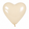 Ballonnen Pastel Hart - Wit - 30cm - 4 stuks