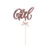 Taartprikker babyshower girl roze