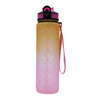Drinkfles kleurverloop geel/roze druppels