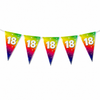 Vlaggenlijn regenboog 18 jaar - 6m (15 vlaggen)