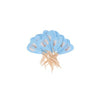 Cocktailprikkers - babyshower - voetjes - blauw - 25 stuks