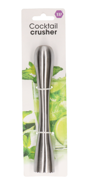 Cocktailstamper - RVS - zilver