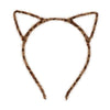 Diadeem - kattenoortjes - zwart/bruin