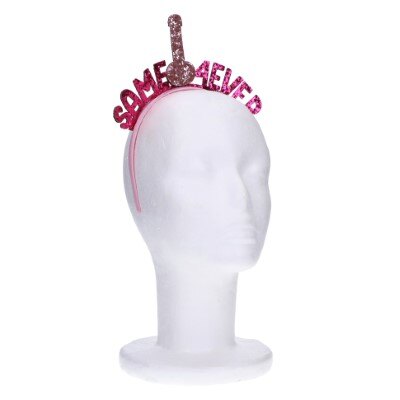 Diadeem - Same penis 4 ever - glitter - roze