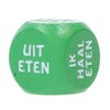 Dobbelsteen - fun - koken/eten - groen - 1 stuk