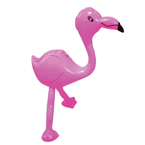 Flamingo opblaasbaar roze 60 cm