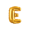 Folieballon - letter - E - Goud -35cm