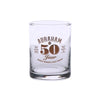 Glas - whiskey - Abraham 50 jaar - transparant/roségoud