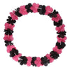 Hawaii krans - zwart/roze