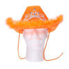 Hoed - cowboy - met kroontje - oranje