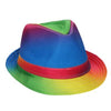 Hoed - regenboog - meerkleurig