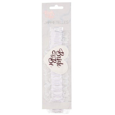 Jarretels - Bride to be - roségoud/wit