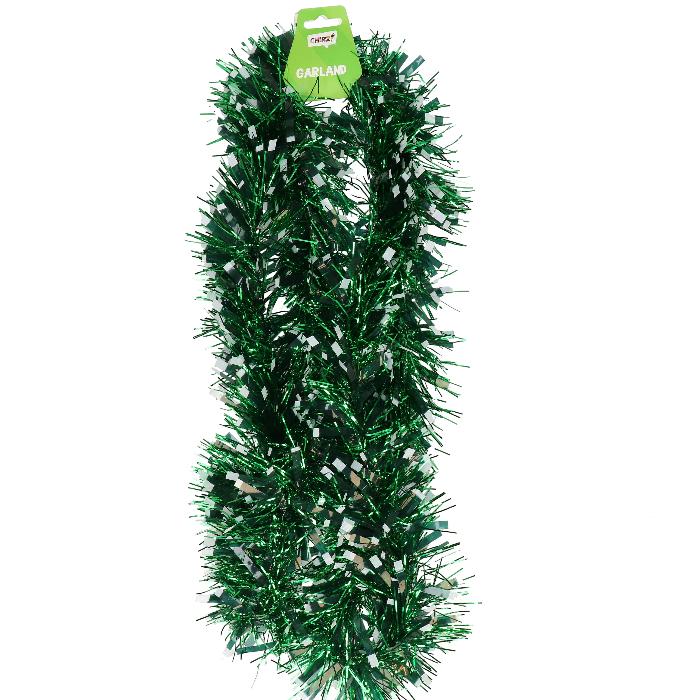 Kerstslinger boa groen glans