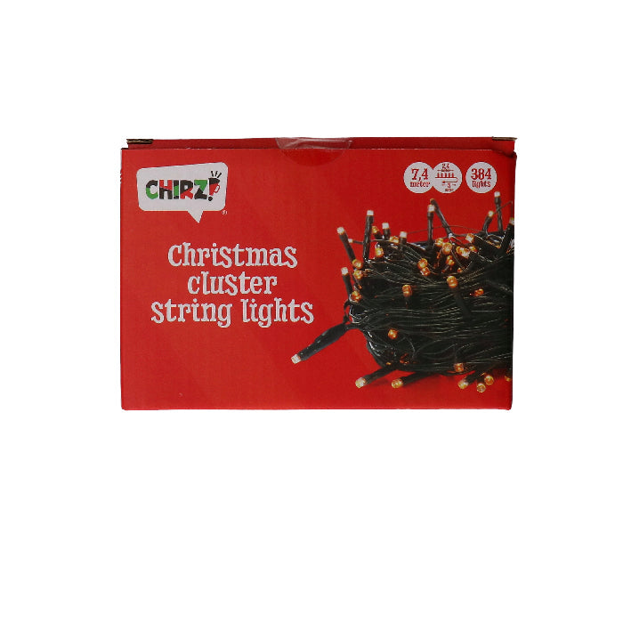 Kerstverlichting - cluster - 384 ledlampjes - 7,4m