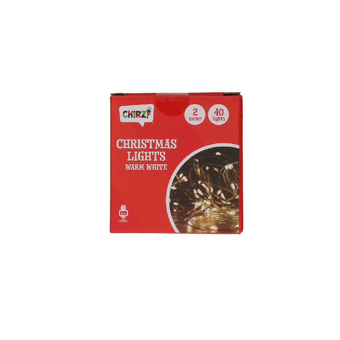 Kerstverlichting - wit - 40 ledlampjes - 2m