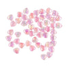 Kralen - hartjes - roze - ca. 50 stuks