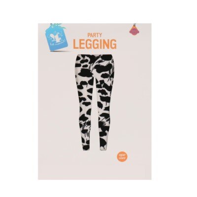 Legging - panter - wit - one size