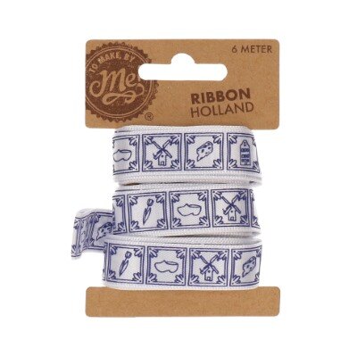 Lint - Holland - wit/blauw - 6m