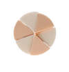 Make-up sponsjes - roze/wit - 6 stuks