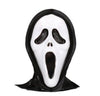 Masker - scary ghost - zwart/wit