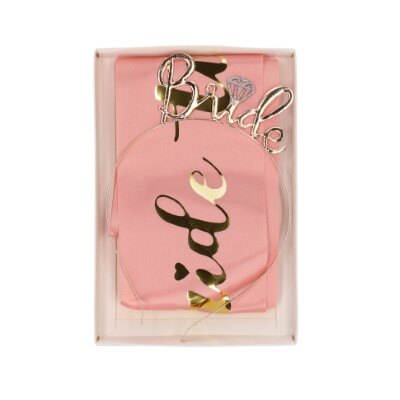 Party set - Bride to be - roze/goud