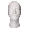 Piepschuim - model hoofd - man - wit