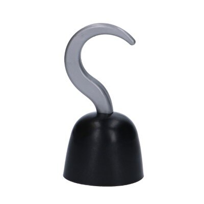 Piratenhaak - zwart/zilver