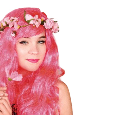 Pruik - Sweet shelly - roze