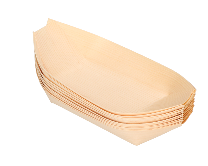 Schaal groot hout 10 stuks