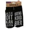 Sokken - Breng koud bier - zwart - heren - maat 42-46