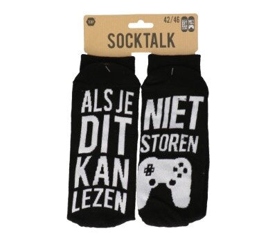 Sokken - Niet storen - zwart - maat 36-41