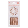 Taartkaarsjes - verjaardag - roségoud - 12 stuks