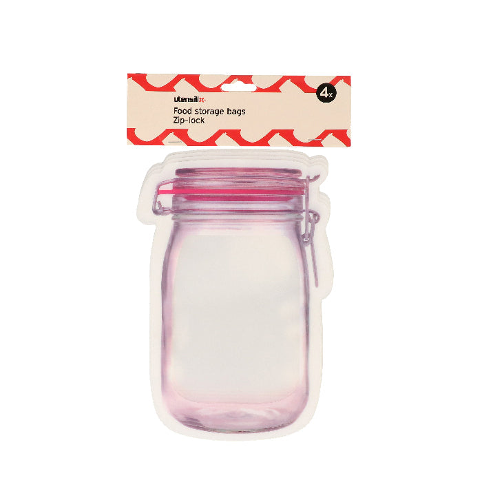 Vershoudzakjes - voorraadpot - 20x14cm - 4 stuks