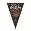 Vlag - Abraham - 50 jaar - zwart/goud