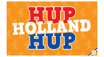 Vlag - Hup Holland Hup - oranje