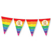 Vlaggenlijn regenboog 60 jaar 15 vlaggen 5m