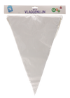 Vlaggenlijn - wit - XL - 18 vlaggen - 10m