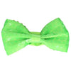 Vlinderdas - pailletten - neon - groen