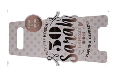 Vloerbord - Sarah - 50 jaar - roségoud