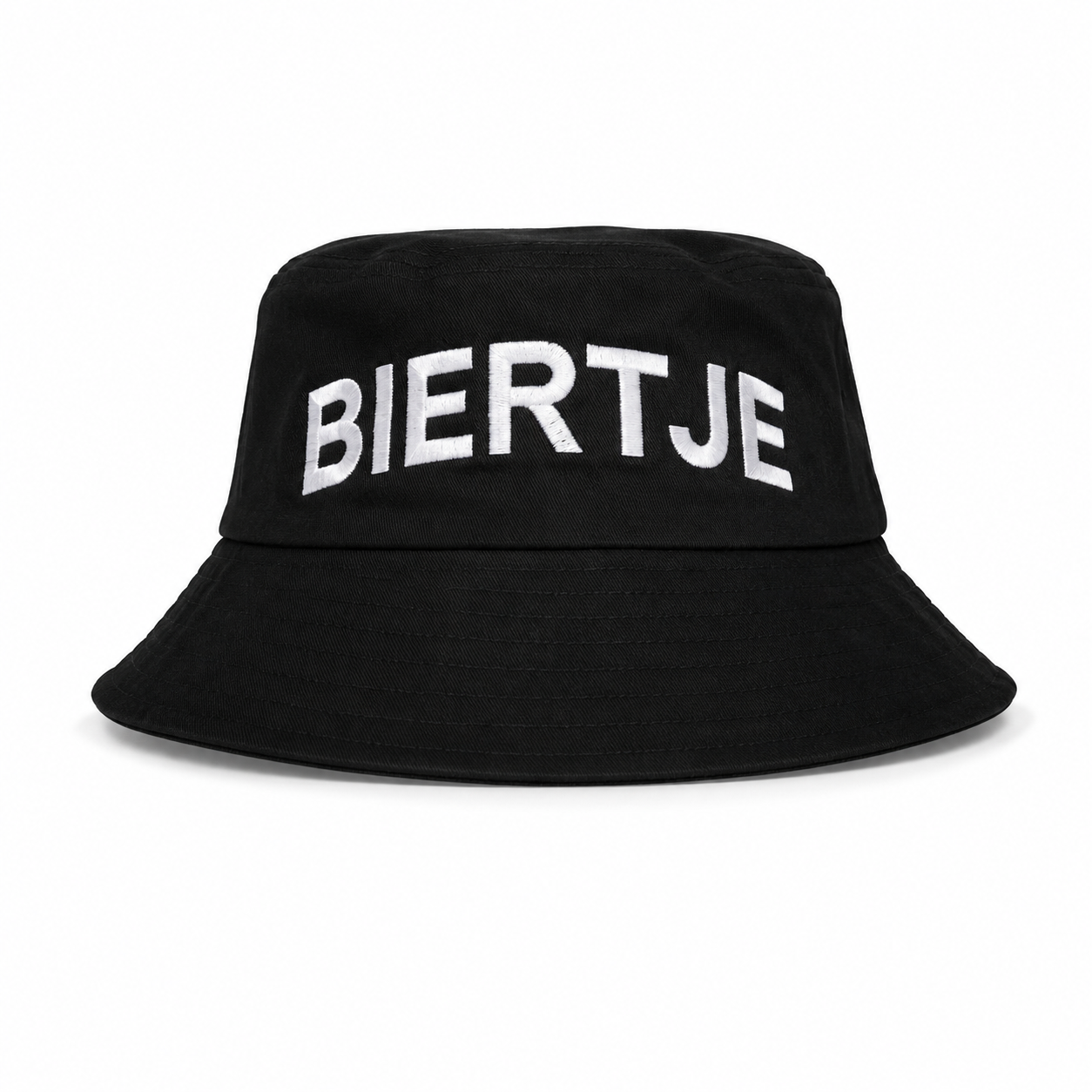 Bucket hat Biertje zwart