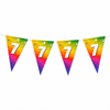 Vlaggenlijn regenboog 7 jaar - 6m (15 vlaggen)