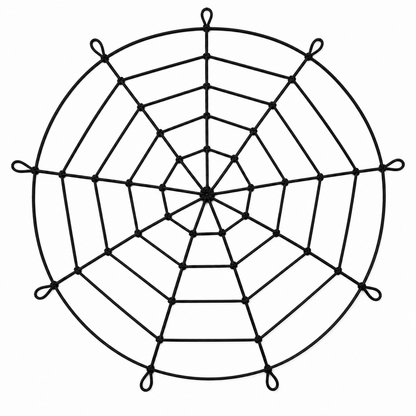 Spinnenweb mega zwart 1,80m