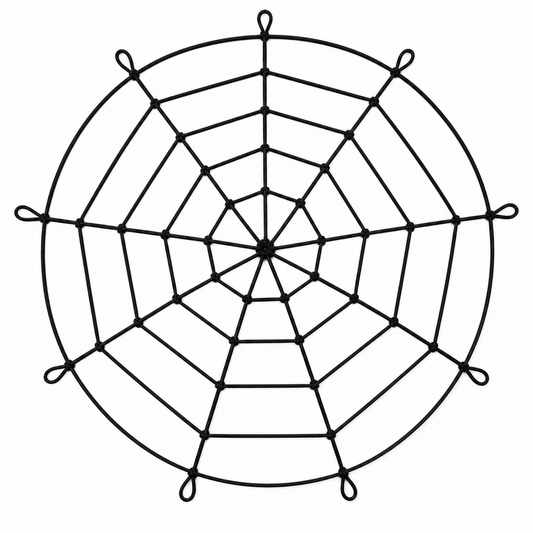 Spinnenweb mega zwart 1,80m