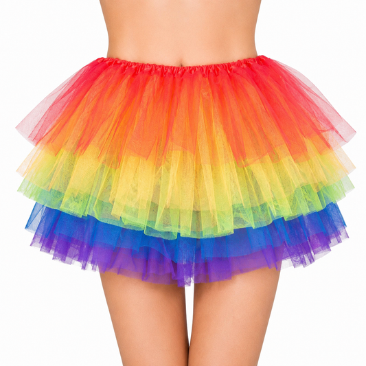 Tutu regenboog maat L