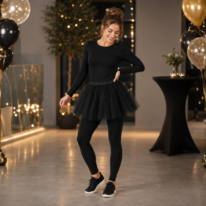 Tutu zwart one size