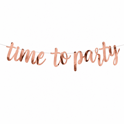 Vlaggenlijn Time to Party XL - 2,5m x 40 cm