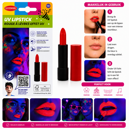 Lippenstift rood UV effect